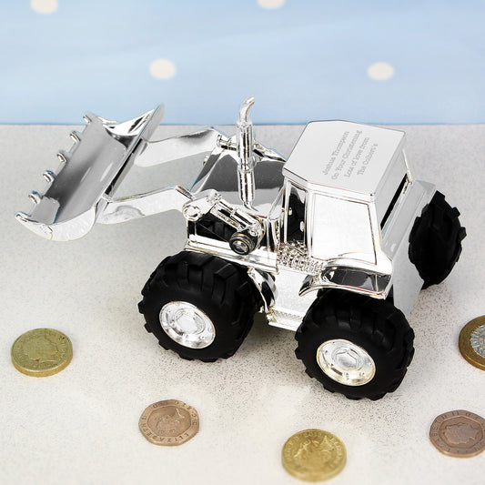 Personalised Digger Money Box - MK&JD Gifts