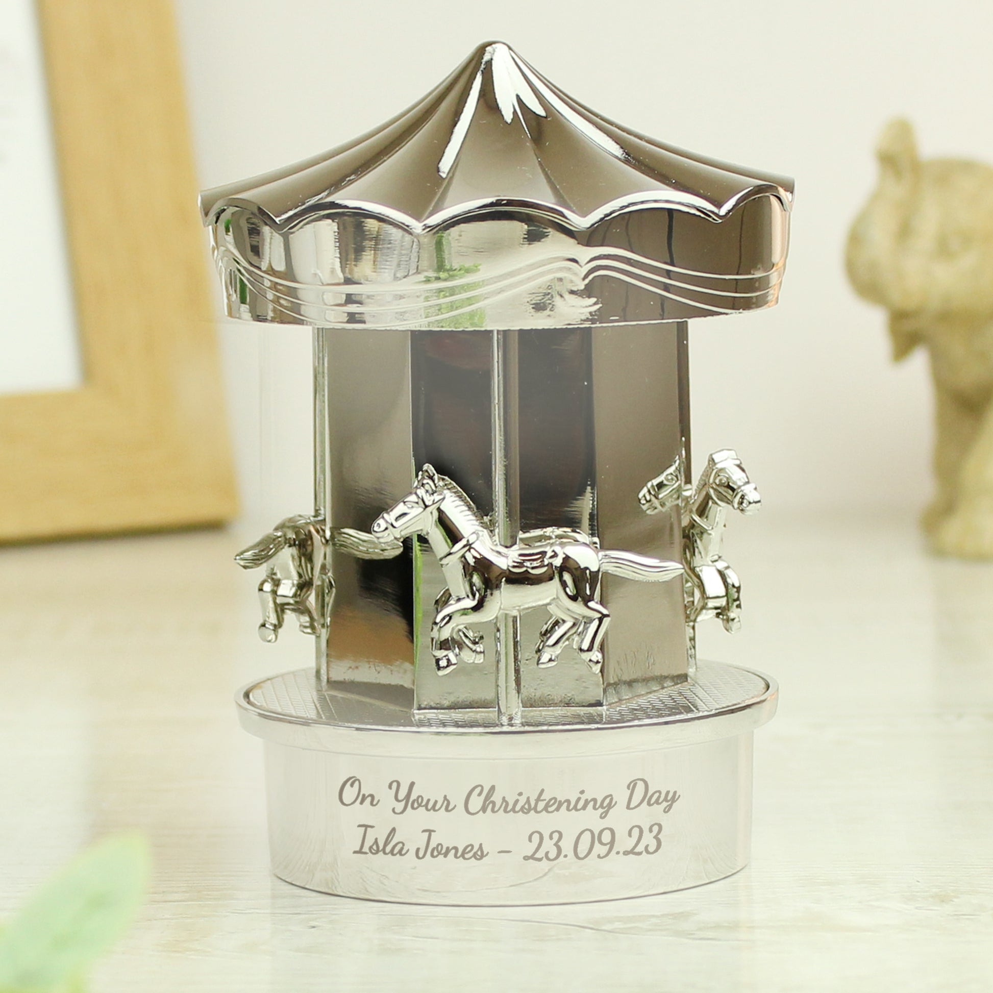 Personalised Carousel Money Box - MK&JD Gifts