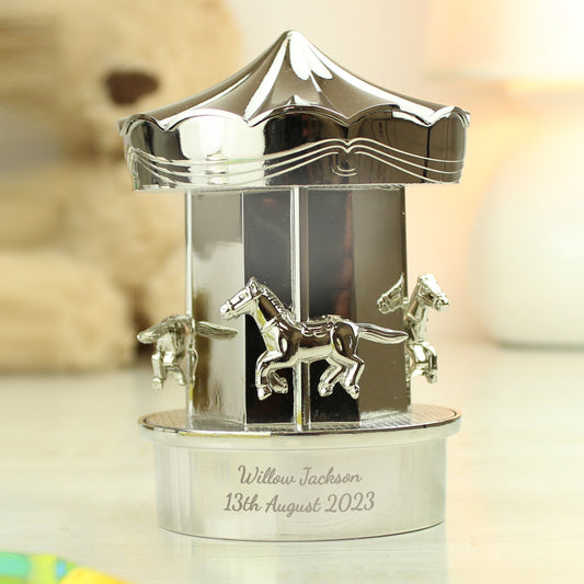 Personalised Carousel Money Box - MK&JD Gifts