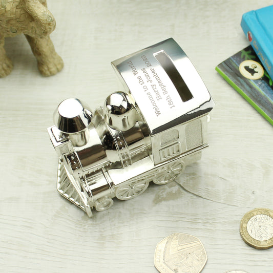 Personalised Train Money Box - MK&JD Gifts