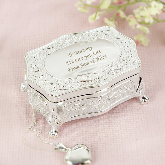 Personalised Small Antique Trinket Box - MK&JD Gifts