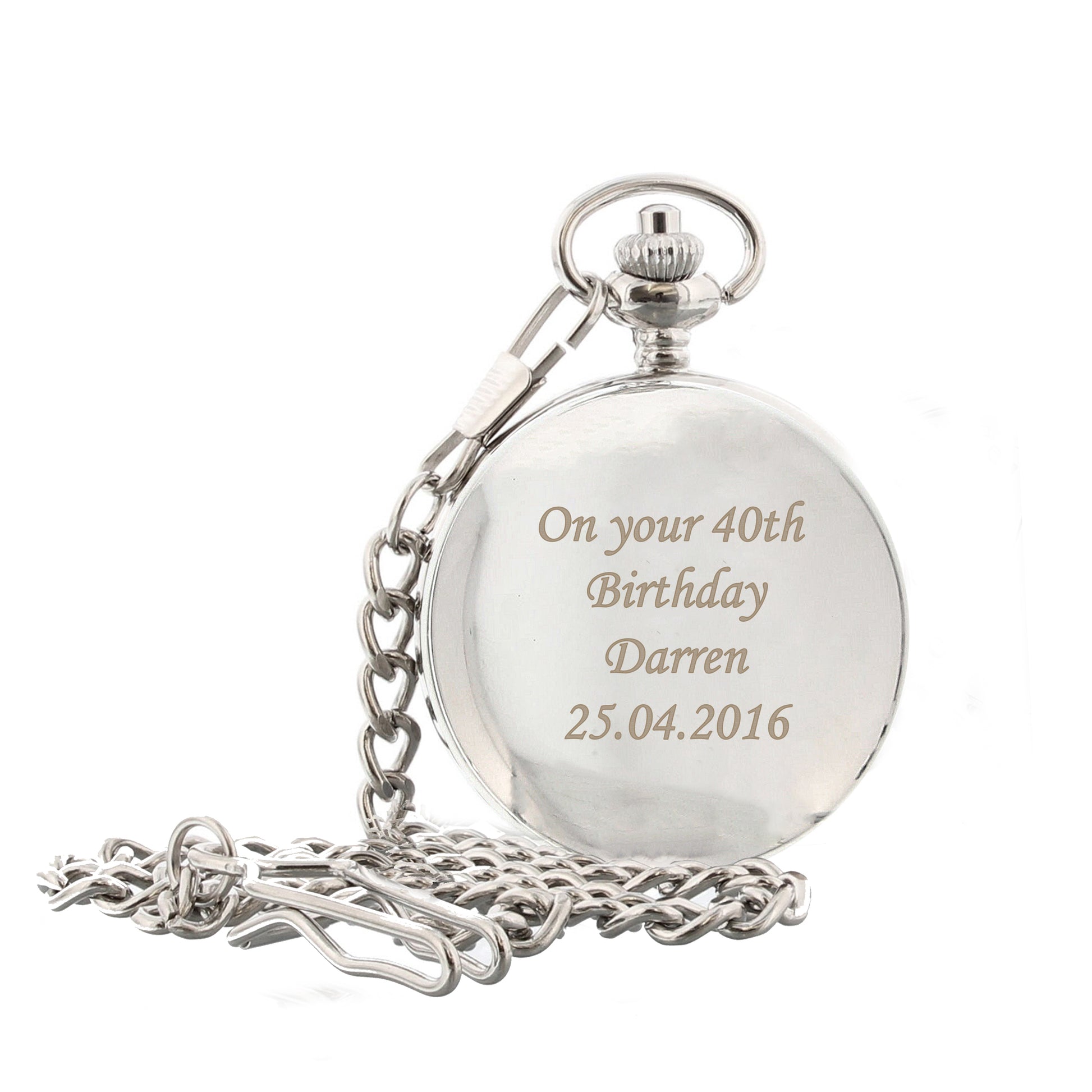 Personalised Pocket Fob Watch - MK&JD Gifts