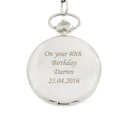 Personalised Pocket Fob Watch - MK&JD Gifts