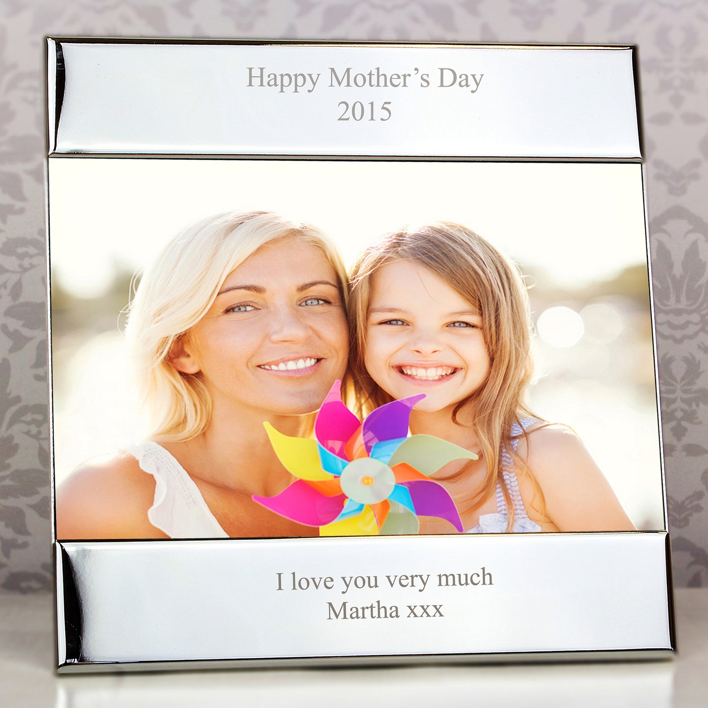 Personalised Silver 6x4 Photo Frame - MK&JD Gifts
