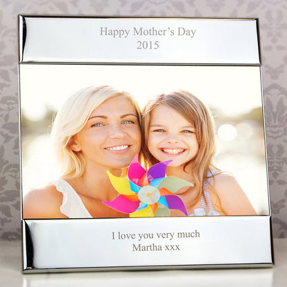 Personalised Silver 6x4 Photo Frame - MK&JD Gifts