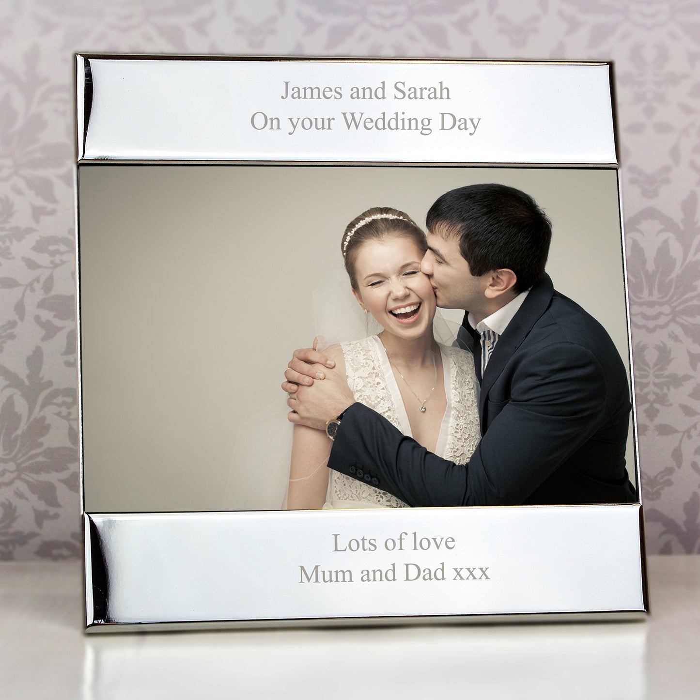 Personalised Silver 6x4 Photo Frame - MK&JD Gifts