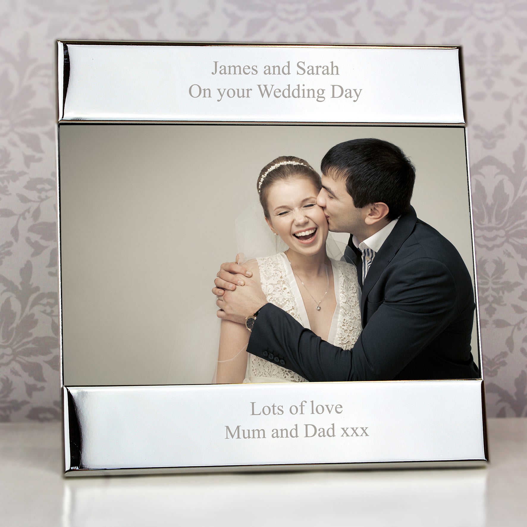 Personalised Silver 6x4 Photo Frame - MK&JD Gifts