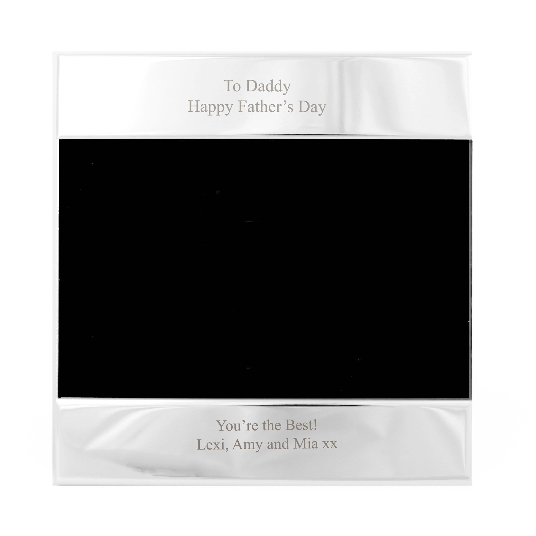 Personalised Silver 6x4 Photo Frame - MK&JD Gifts