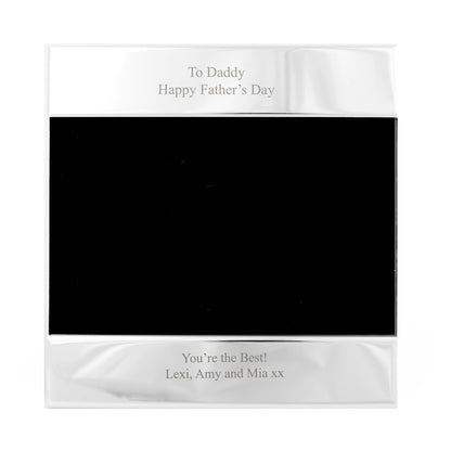 Personalised Silver 6x4 Photo Frame - MK&JD Gifts