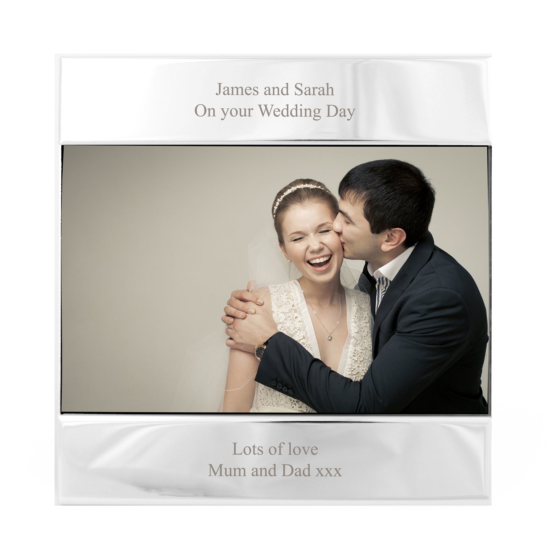 Personalised Silver 6x4 Photo Frame - MK&JD Gifts
