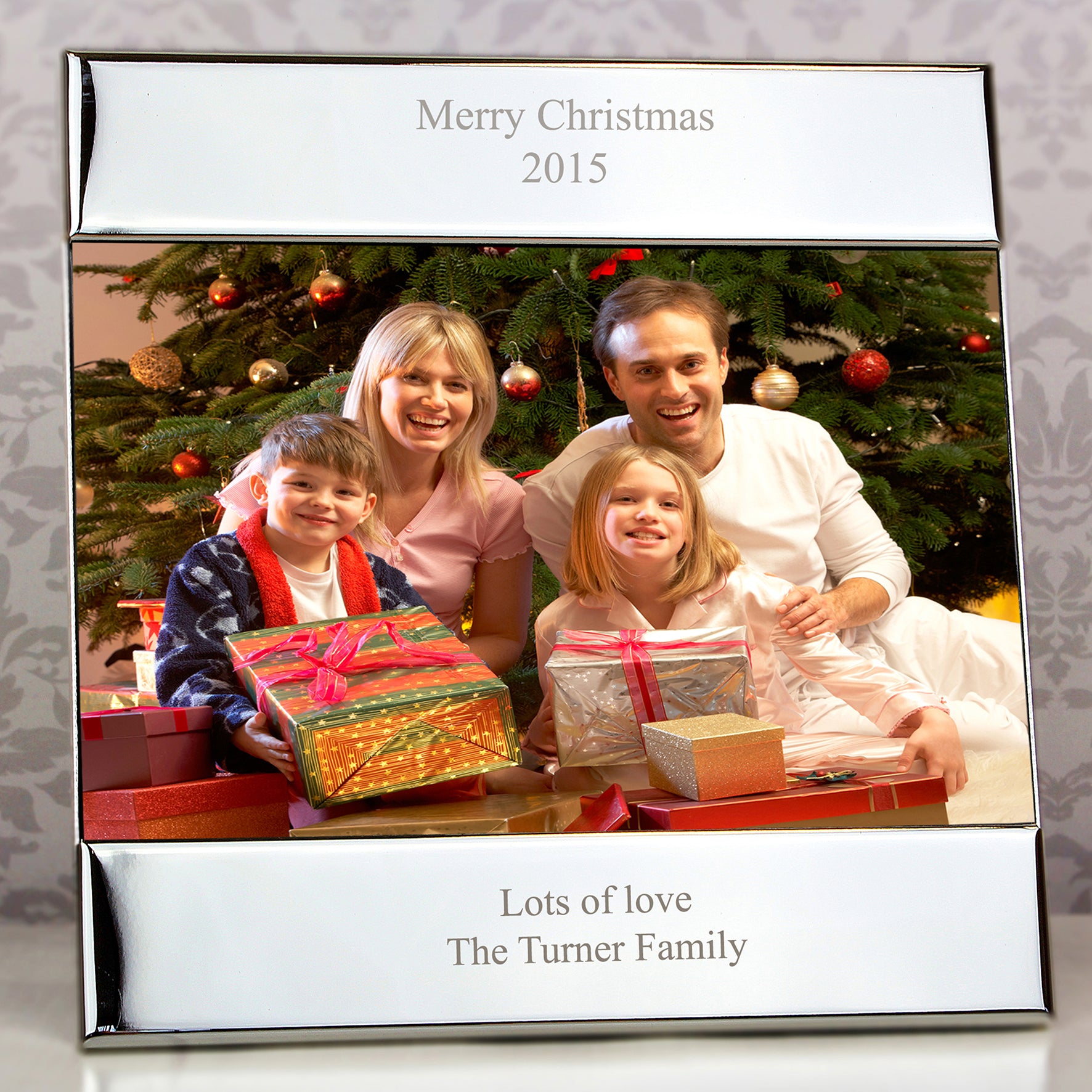 Personalised Silver 6x4 Photo Frame - MK&JD Gifts
