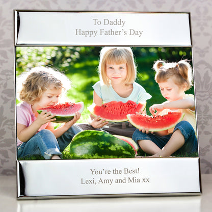 Personalised Silver 6x4 Photo Frame - MK&JD Gifts