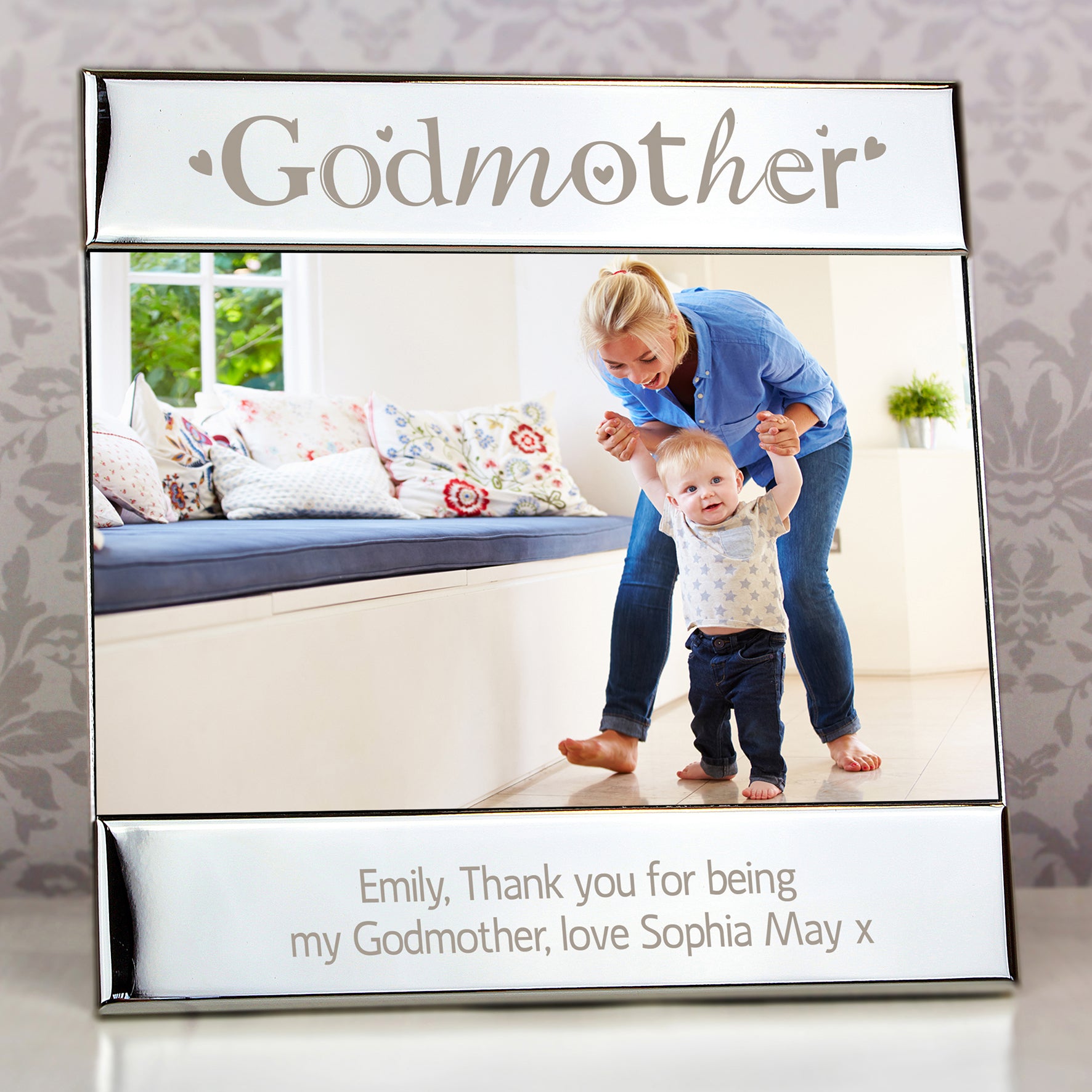 Personalised Silver Godmother 6x4 Photo Frame - MK&JD Gifts