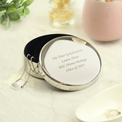 Personalised Round Trinket Box - MK&JD Gifts