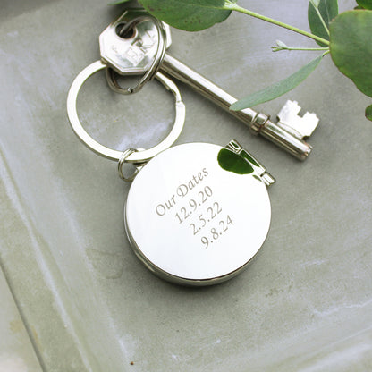 Personalised Round Photo Keyring - MK&JD Gifts