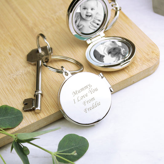 Personalised Round Photo Keyring - MK&JD Gifts
