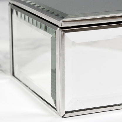 Personalised Hearts Mirrored Jewellery Box - MK&JD Gifts