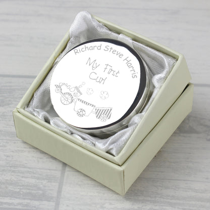 Personalised Train My First Curl Trinket Box - MK&JD Gifts