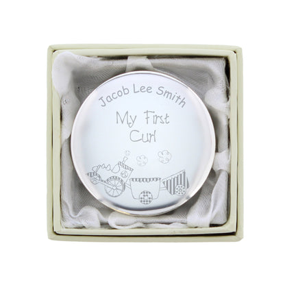 Personalised Train My First Curl Trinket Box - MK&JD Gifts
