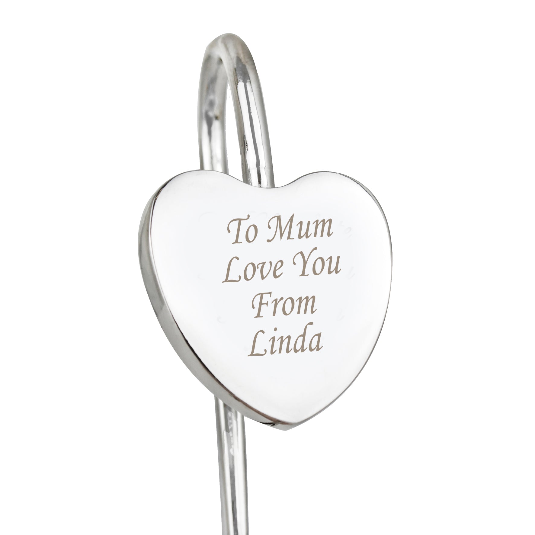 Personalised Silver Heart Bookmark - MK&JD Gifts
