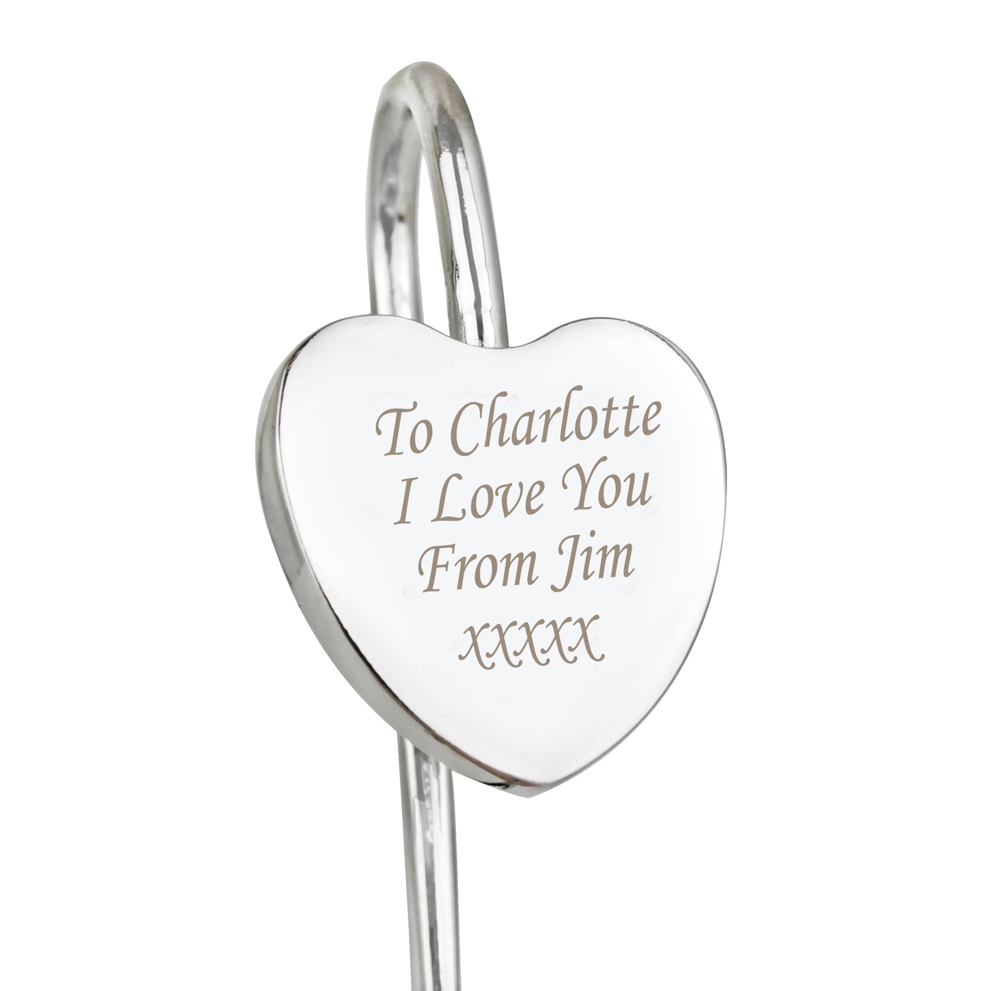 Personalised Silver Heart Bookmark - MK&JD Gifts