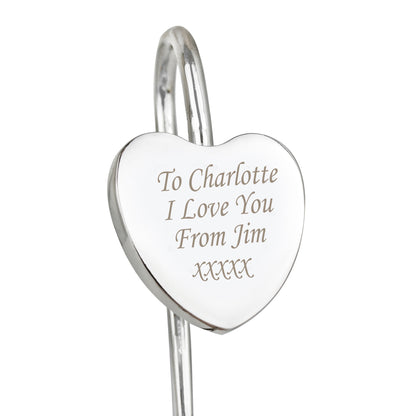 Personalised Silver Heart Bookmark - MK&JD Gifts