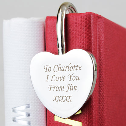 Personalised Silver Heart Bookmark - MK&JD Gifts