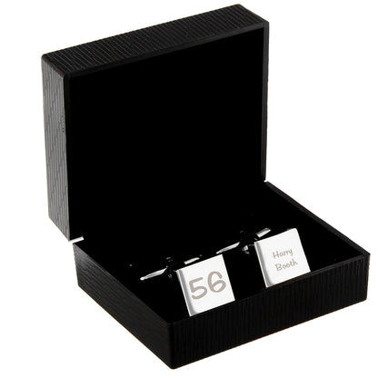 Personalised Birthday Big Age Cufflinks - MK&JD Gifts