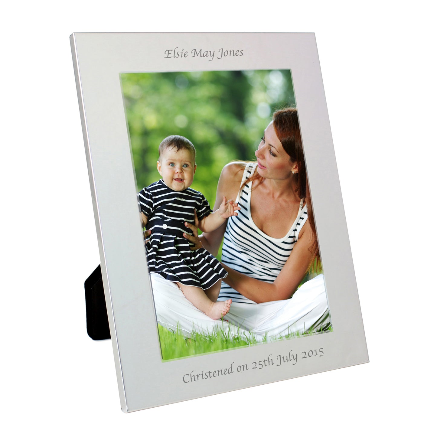 Personalised Silver 5x7 Photo Frame - MK&JD Gifts