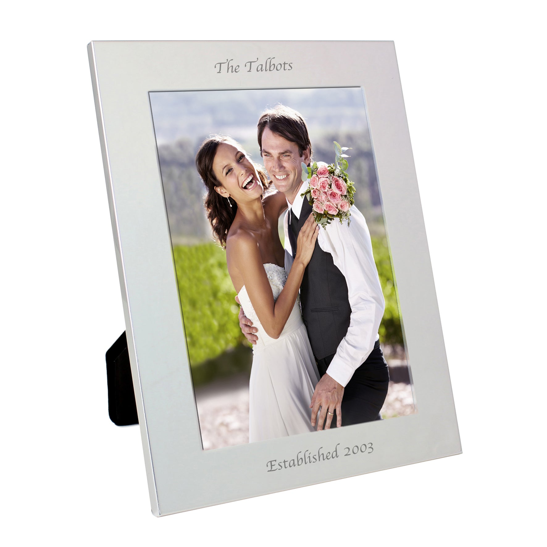 Personalised Silver 5x7 Photo Frame - MK&JD Gifts
