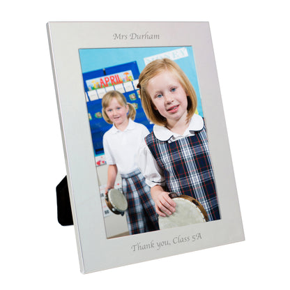 Personalised Silver 5x7 Photo Frame - MK&JD Gifts