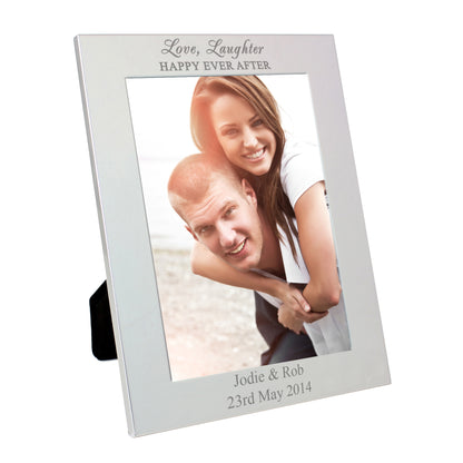 Personalised Silver 5x7 Happily Ever After Photo Frame - MK&JD Gifts