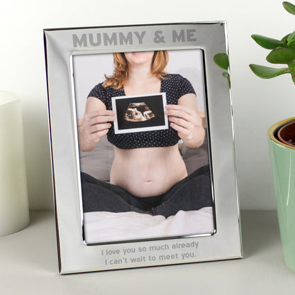 Personalised Silver 5x7 Mummy & Me Photo Frame - MK&JD Gifts