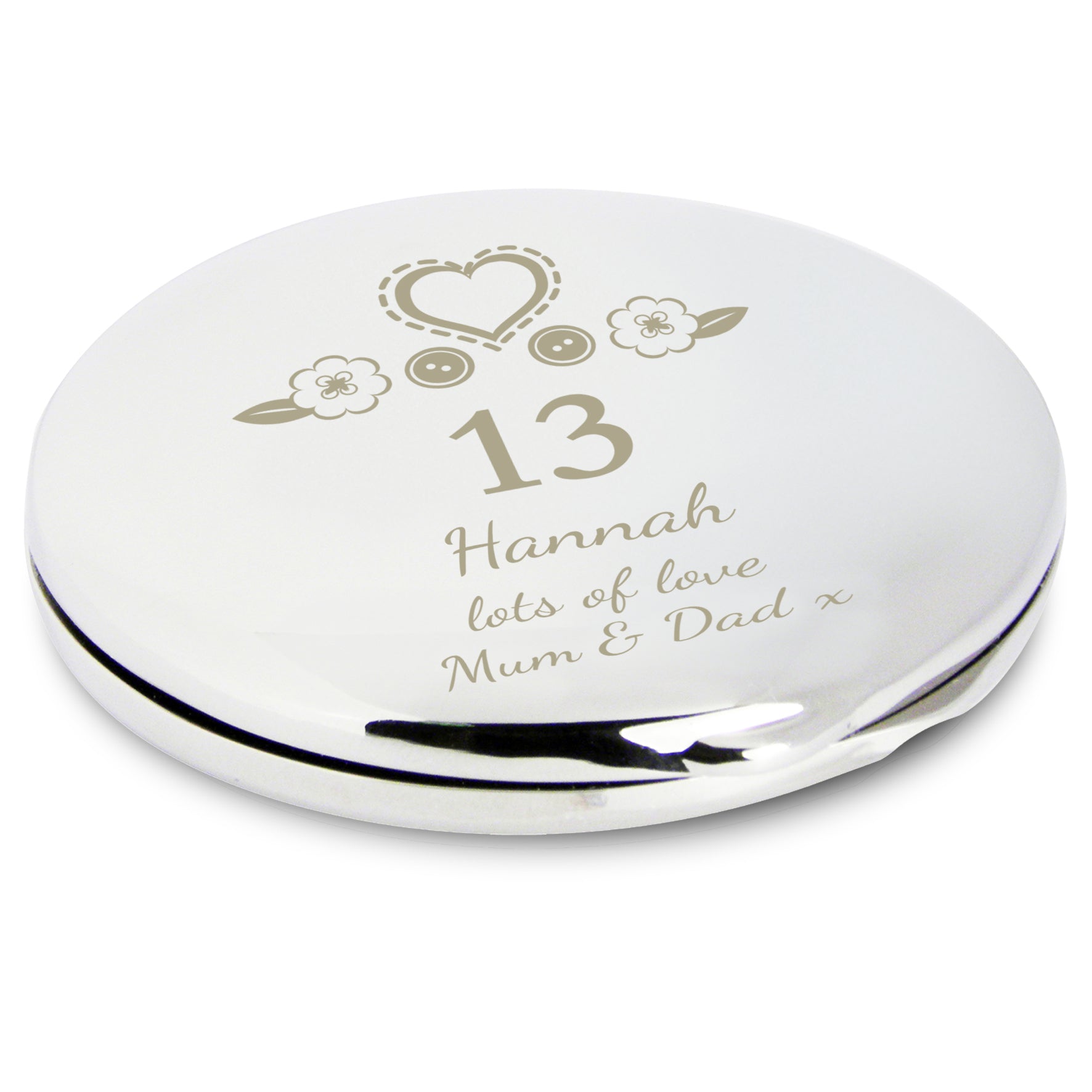 Personalised Birthday Craft Compact Mirror - MK&JD Gifts
