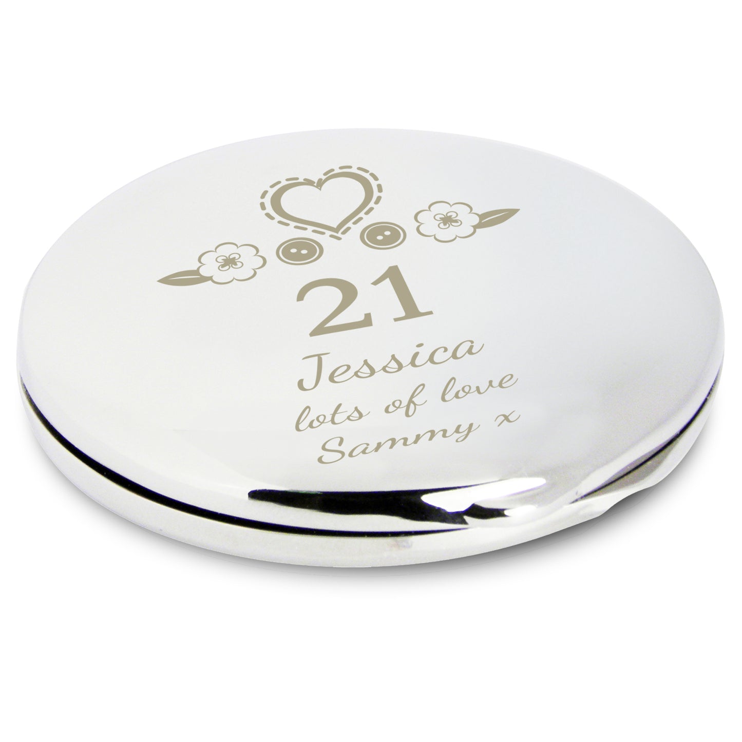 Personalised Birthday Craft Compact Mirror - MK&JD Gifts