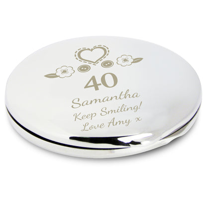 Personalised Birthday Craft Compact Mirror - MK&JD Gifts
