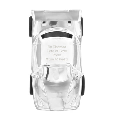 Personalised Racing Car Money Box - MK&JD Gifts