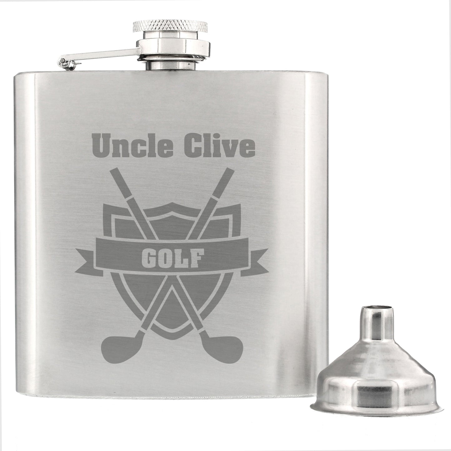 Personalised Golf Hip Flask - MK&JD Gifts