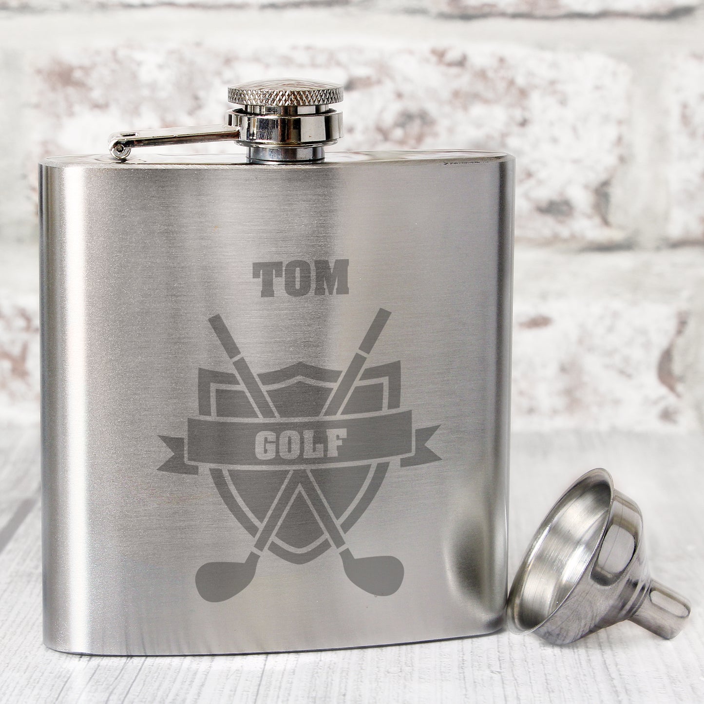 Personalised Golf Hip Flask - MK&JD Gifts