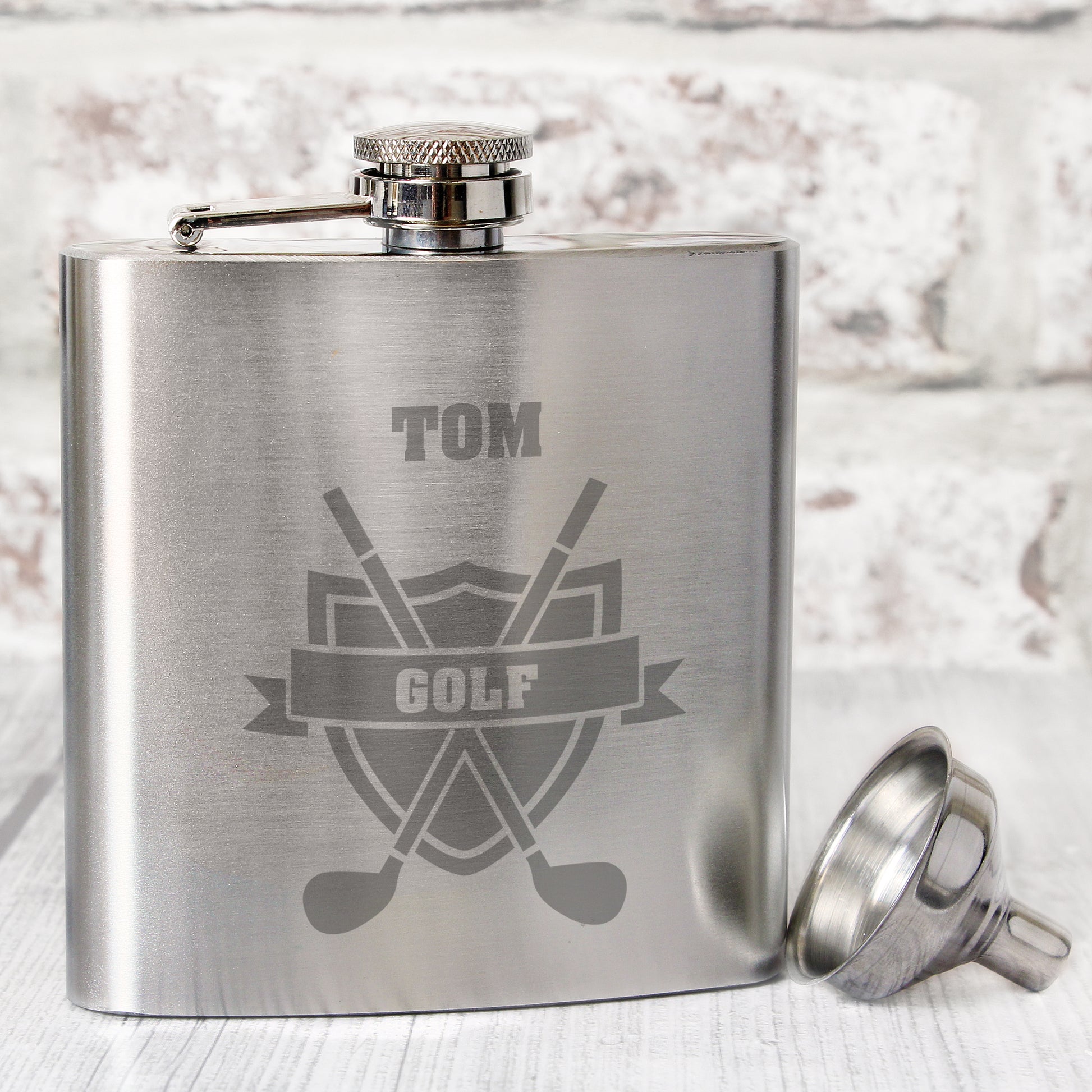 Personalised Golf Hip Flask - MK&JD Gifts