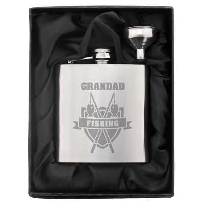 Personalised Fishing Hip Flask - MK&JD Gifts