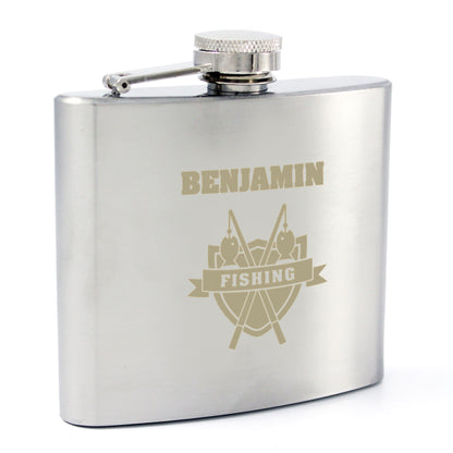 Personalised Fishing Hip Flask - MK&JD Gifts