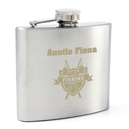 Personalised Fishing Hip Flask - MK&JD Gifts