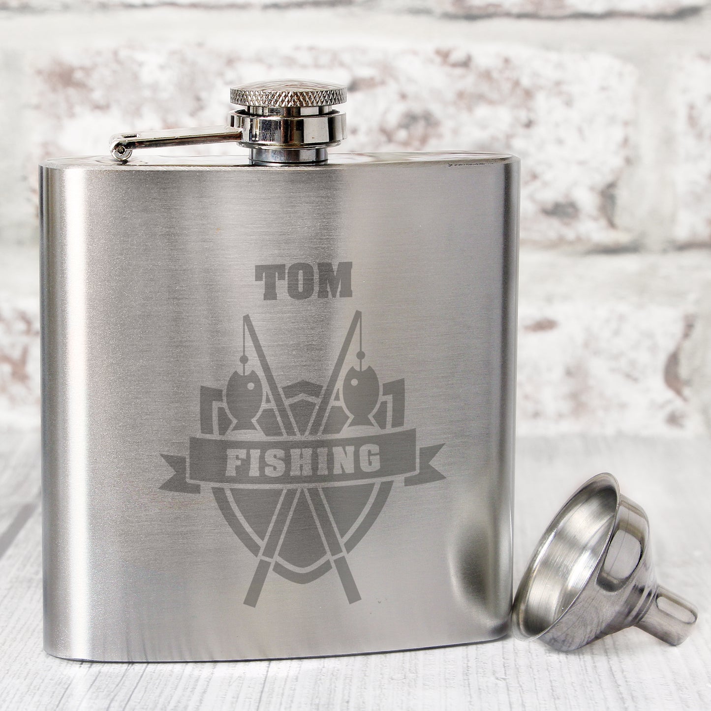 Personalised Fishing Hip Flask - MK&JD Gifts