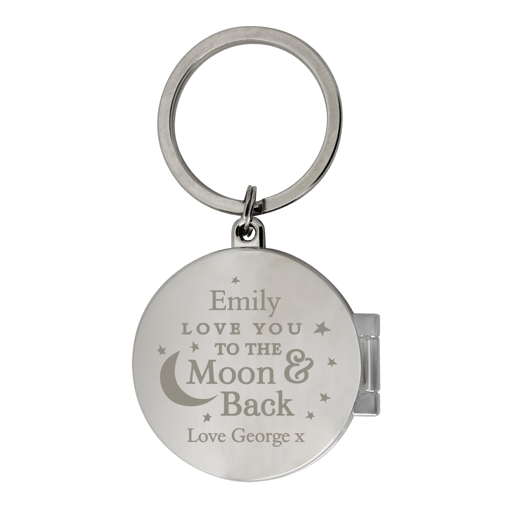 Personalised To the Moon and Back...Photo Keyring - MK&JD Gifts
