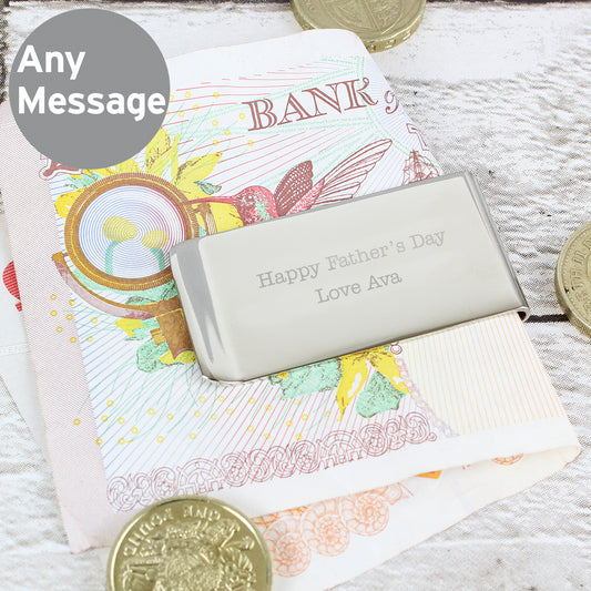 Personalised Any Message Money Clip - MK&JD Gifts