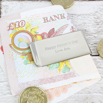 Personalised Any Message Money Clip - MK&JD Gifts