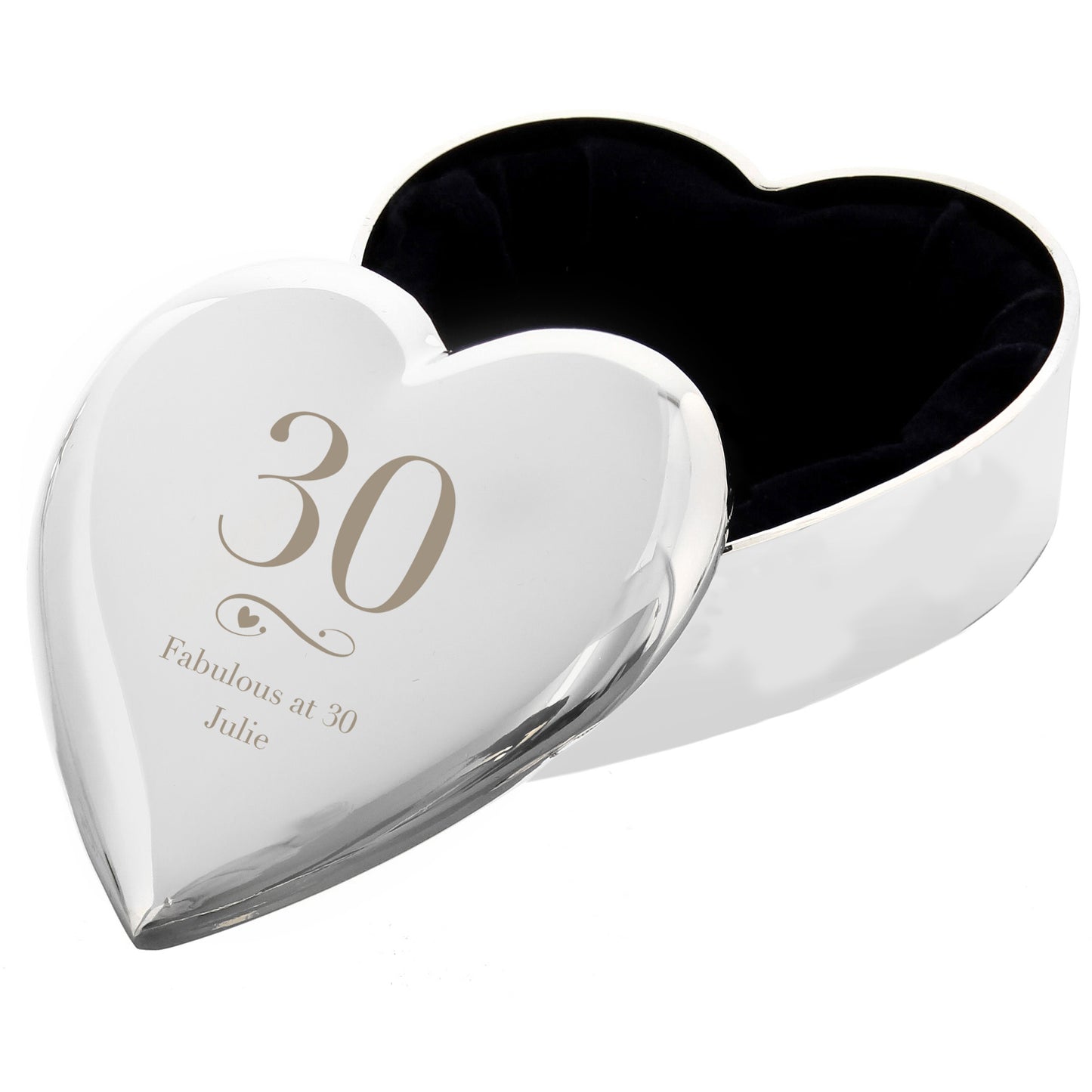Personalised Birthday Big Age Heart Trinket Box - MK&JD Gifts