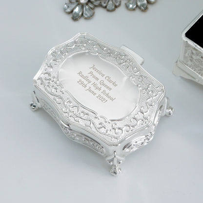 Personalised Any Message Small Antique Trinket Box - MK&JD Gifts