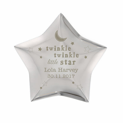 Personalised Twinkle Twinkle Star Trinket Box - MK&JD Gifts